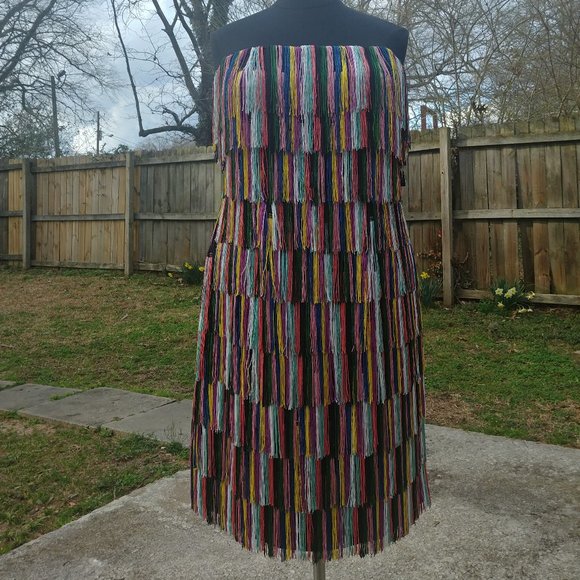 Strapless Fringe Dress - Picture 3 of 8
